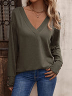 Mira™ V-Neck Knit Top