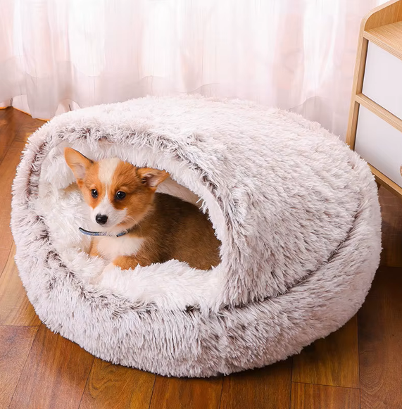 CloudPaw™ Winter-Haustierbett (Plüschtier) 