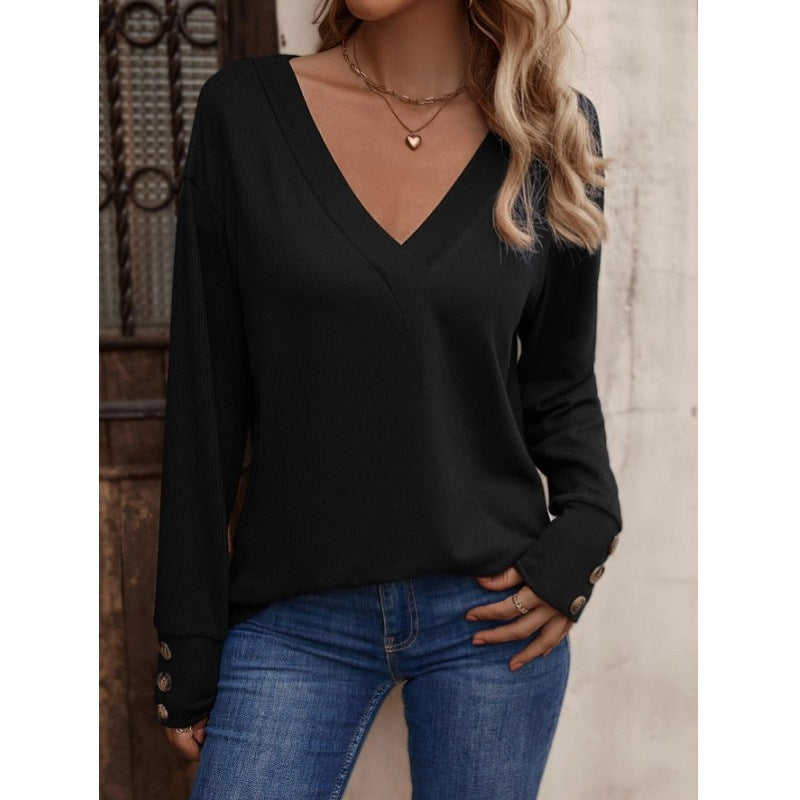 Mira™ V-Neck Knit Top