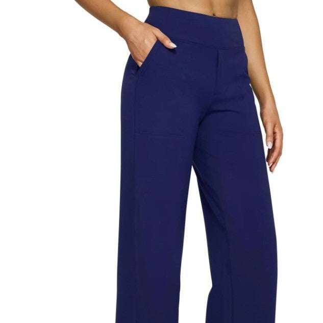 Laaxiv™ “LuxeFlow” High-Waist Knit Trousers