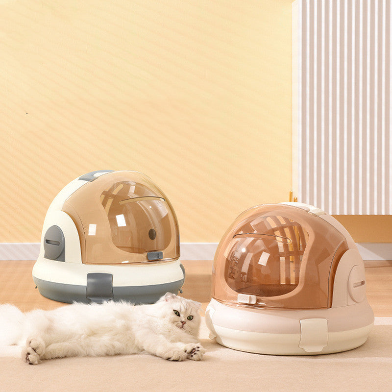 Laaxiv™ “PuraHaus” Cat Litter Box with Urine Separator
