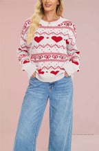 HeartEase™ Gestrickter Liebespullover