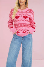 HeartEase™ Gestrickter Liebespullover