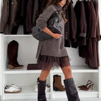 Aria™ Strick-Rollkragenpullover &amp; Minikleid-Set