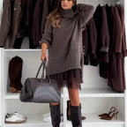 Aria™ Strick-Rollkragenpullover &amp; Minikleid-Set